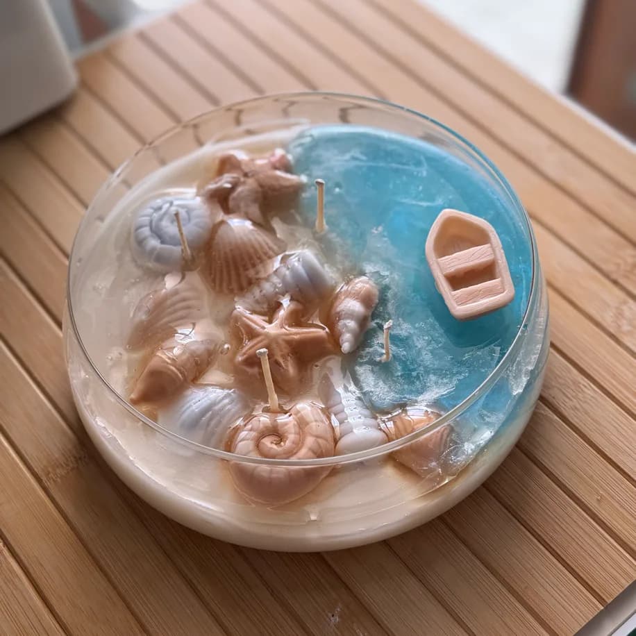 Kapaklı Deniz Rüyası Mum